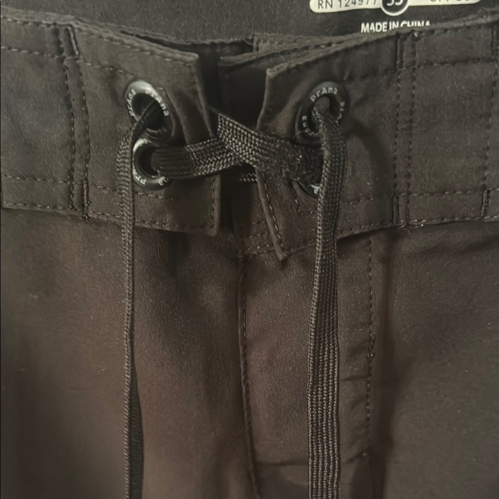 Prana Men's Board Shorts, Black, Used, Size 35 - Picture 5 of 8